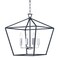 Maxim Lighting Abode 4-Light 17.75" Wide Textured Black / Polished Nickel Chandelier 25156TXBPN - alternate 1